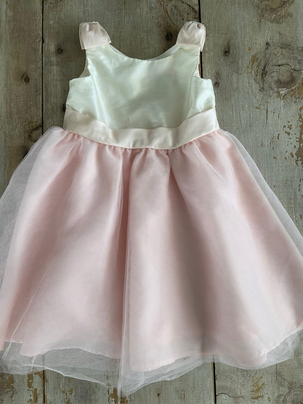 Janie and Jack vintage bow/tulle dress - 2